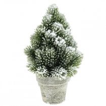 Mini joulukuusi ruukussa keinolumessa Ø14cm K24cm
