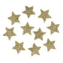kohteita Mini glitter star gold 2,5cm 96kpl