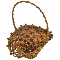 kohteita Minikorikahvainen pajukorikahvainen kori ruskea 15×11cm 3kpl