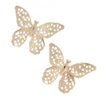 kohteita Mini Butterflies Metal Scatter Decoration Kultainen 3cm 50 kpl