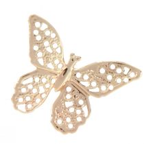 kohteita Mini Butterflies Metal Scatter Decoration Kultainen 3cm 50 kpl
