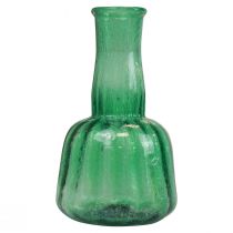 Mini lasimaljakko kukkamaljakko vihreä Ø8,5cm K15cm