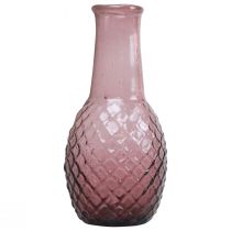 kohteita Minimaljakko Violetti Lasimaljakko Kukkamaljakko Lasitimantit Ø6cm K12cm