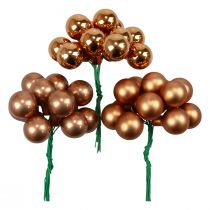 kohteita Mini joulupallot lasilangalla oranssi Ø2cm 140 kpl