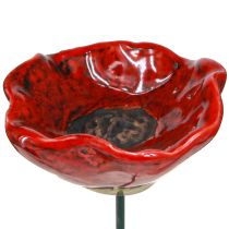 kohteita Unikon keraaminen koristeellinen kukkatulppa unikonpunainen 5cm 8 kpl