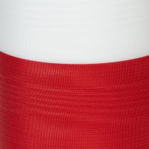 kohteita Moiré-seppelenauha, surunauha valko-punainen, koristenauha 150 mm, muistonauha surufleur, asetaattitafti 25 m