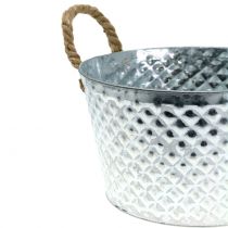 kohteita Sinkkikulho pyöreä köysikahvoilla Ø28cm K16cm