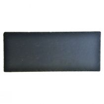 kohteita Luonnollinen liuskelevy suorakaiteen muotoinen kivitarjotin musta 30×12,5cm 4 kpl