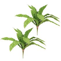 kohteita Pesä saniainen tekokasvit vihreänä 5,5×22cm 2kpl