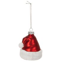 kohteita Joulupallo Joulupukin hattu lasia 8cm 6kpl