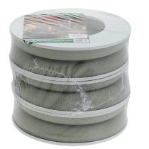 kohteita Kukkavaahtomuovi rengasseppele harmaa H3cm Ø20cm 6 kpl