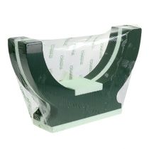kohteita Kukkakuvioinen vaahtomuovi-uurnan puolirengas surukoru K29cm Ø47cm 1 kpl