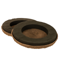 kohteita Kukka-aiheinen vaahtomuovirengas jalustalla OASIS® Renewal® Floral Foam Biolit® 38 cm 2 kpl