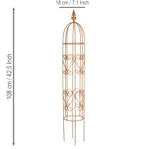 kohteita Puutarhasäleikkö, kiipeilyapu ruusuille ja muille köynnöksille, ihanteellinen puutarhasuunnittelu, 108 cm, 2 kpl.