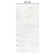 kohteita Organzanauha, sifonkinauha, lehtioksat, vihreä, 40 mm, 15 m