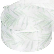 kohteita Organzanauha, sifonkinauha, vihreä kasvinauha, 40 mm x 15 m