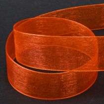 kohteita Organza nauha lahjanauha oranssi nauha helma 25mm 50m