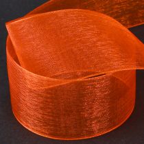 kohteita Organza nauha lahjanauha oranssi nauha helmi 40mm 50m