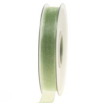 Organza nauha vihreä lahja nauha reunus limen vihreä 15mm 50m