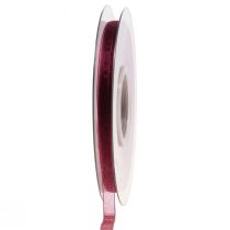 Organza nauha Bordeaux nylon nauha 6mm 50m