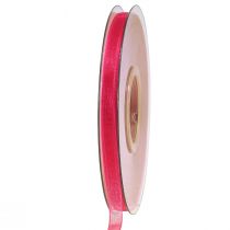 kohteita Organza nauha lahjanauha vaaleanpunainen nauha helma 6mm 50m