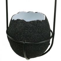 kohteita Pääsiäiskoristeet ripustettavaksi, munankuori istutukseen, kevätkoristeet musta/valkoinen H24cm 4 kpl