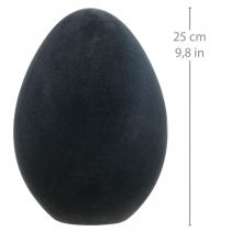Pääsiäismuna muovikoriste muna musta parvi 25cm