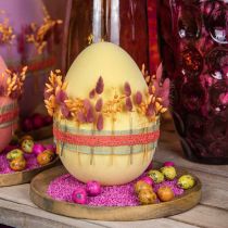 kohteita Pääsiäismuna koristelu muna muovi vaaleankeltainen parvi 25cm