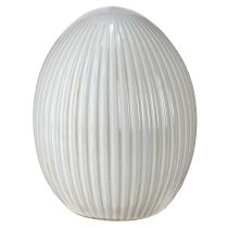 kohteita Pääsiäismunat Keraaminen koristemuna uralla Valkoinen Harmaa 10×12,5cm 2 kpl