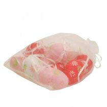 kohteita Pääsiäismunat ripustettavaksi kukkien kanssa Pääsiäiskoristeet 6cm 12kpl