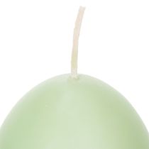 kohteita Pääsiäiskynttilät, munanmuotoiset, vihreät, 9 cm, 20 h, 6 kpl