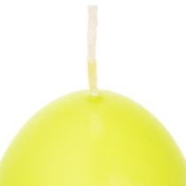 kohteita Pääsiäiskynttilät, munanmuotoiset, munanmuotoiset pääsiäiskynttilät, limenvihreät, 9 cm, 20 h, 6 kpl