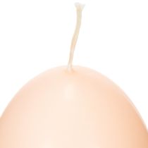 kohteita Pääsiäiskynttilät, munanmuotoiset, munanmuotoiset pääsiäiskynttilät, persikanvärinen kuvio, Ø6cm, K9cm, 6 kpl