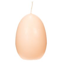 kohteita Pääsiäiskynttilät, munanmuotoiset, munanmuotoiset pääsiäiskynttilät, persikanvärinen kuvio, Ø6cm, K9cm, 6 kpl