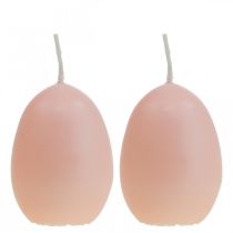 Pääsiäiskynttilät munan muotoiset, munakynttilät pääsiäispersikka Ø4,5cm K6cm 6kpl