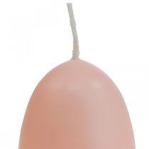 Pääsiäiskynttilät munan muotoiset, munakynttilät pääsiäispersikka Ø4,5cm K6cm 6kpl
