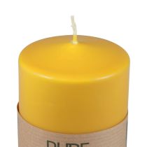 PURE pilari kynttilän keltainen hunaja Wenzel kynttilät 90×70mm