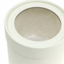 kohteita Kukkalaatikko pyöreä pahvikerma Ø10/12cm sarja 2 kpl