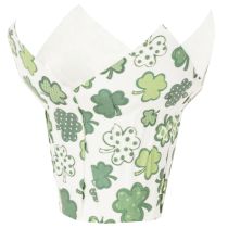 kohteita Paperiruukku apila-aiheella, uudenvuodenkoriste, 12 cm, 12 kpl