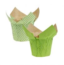 Paperikannu Ø10cm H8cm vihreä 8kpl