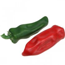 kohteita Paprika näyteikkunakoristelu, kasviskoristelu, eri värejä, H14cm, 4 kpl