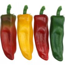 kohteita Paprika näyteikkunakoristelu, kasviskoristelu, eri värejä, H14cm, 4 kpl