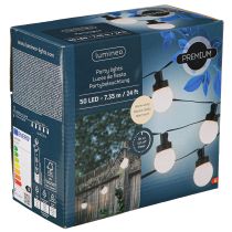 kohteita Juhlavalaistus LED pallovaloketju lämmin valkoinen L735cm