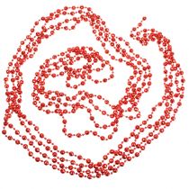 Pearl garland Joulukuusi koristelu punainen 7m