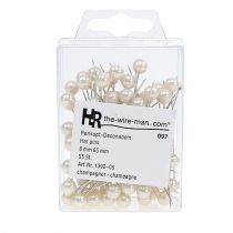 kohteita Pearl head pins samppanjaa Ø8mm L65mm 55 kpl