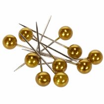 kohteita Pearl Head Pins Gold Ø15mm 75mm