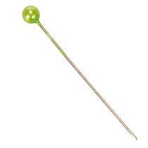 kohteita Vihreät helmipäiset kukkakoristeen nastat, monikäyttöiset, Ø4 mm, 40 mm, 150 kpl