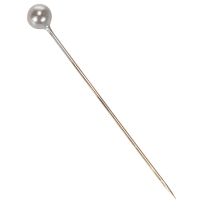 kohteita Helmipäiset kukka-askartelu- ja koristepinnien sarjat, hopeaa, Ø4 mm, 40 mm, 150 kpl