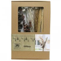 kohteita Koristeellinen kuivakukkakimppu, vaaleanpunaisia villikukkia, tee-se-itse-setti, luova pöytäkoriste, 30-35 cm korkea