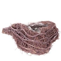 kohteita Koristeellinen sydän oksista ja istutusfoliosta, 20 cm, 2 kpl